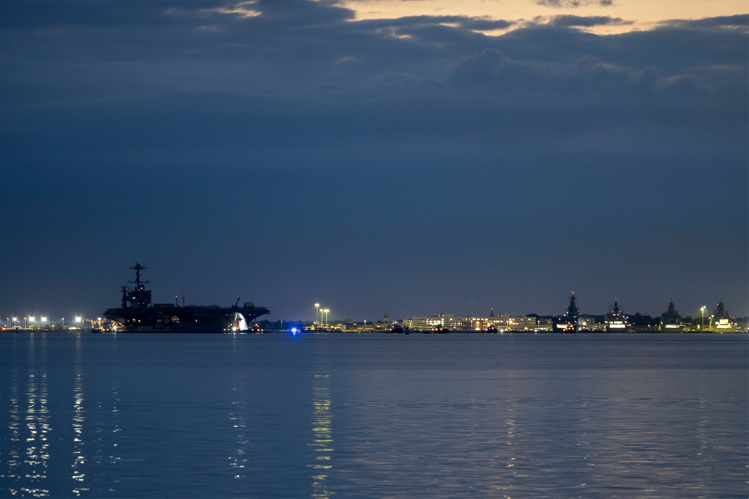 CVN 75 departs Naval Station Norfolk